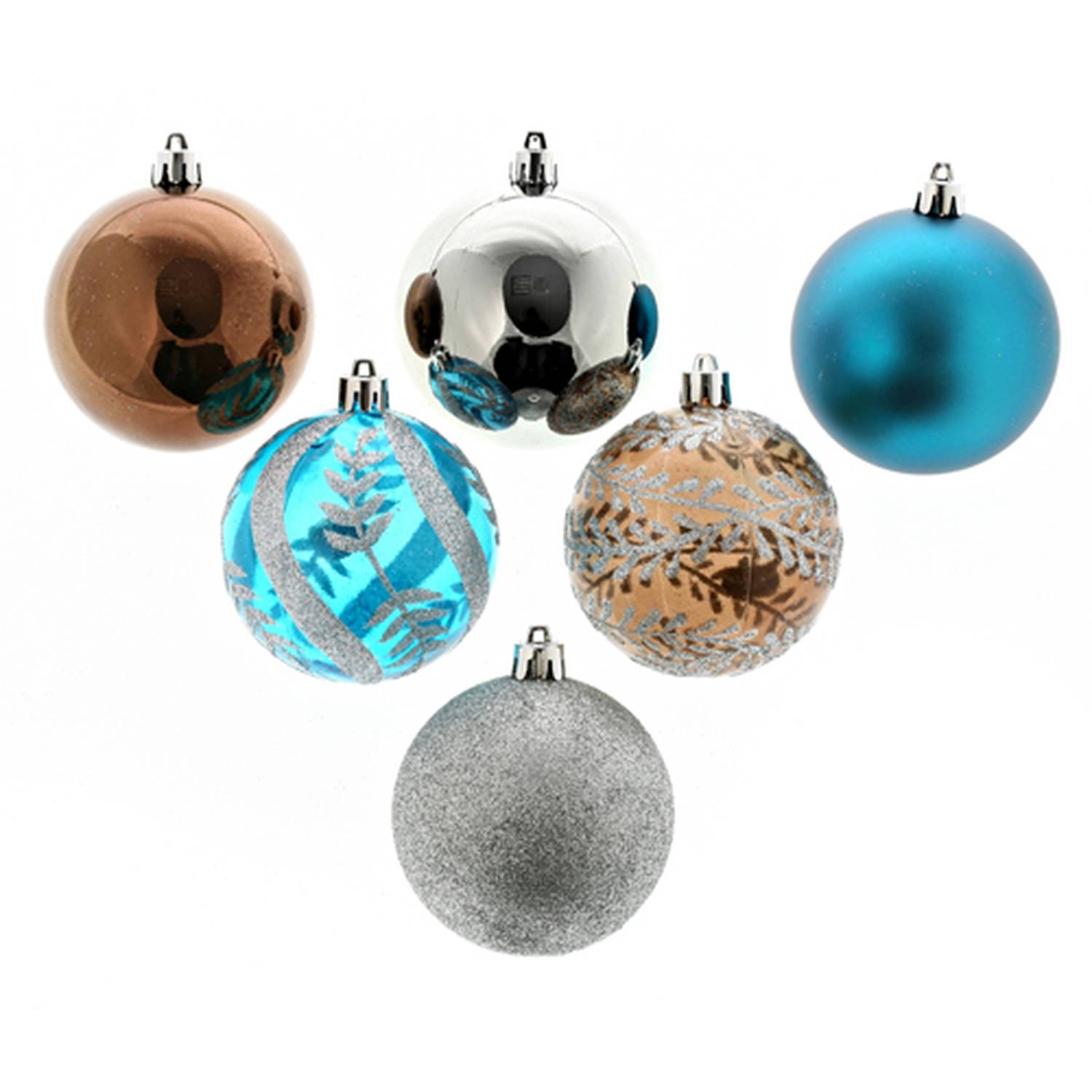 Atmosphera - Lot de 6 boules de noël - Diam. 80 mm - Atmosphera - Imagen 1