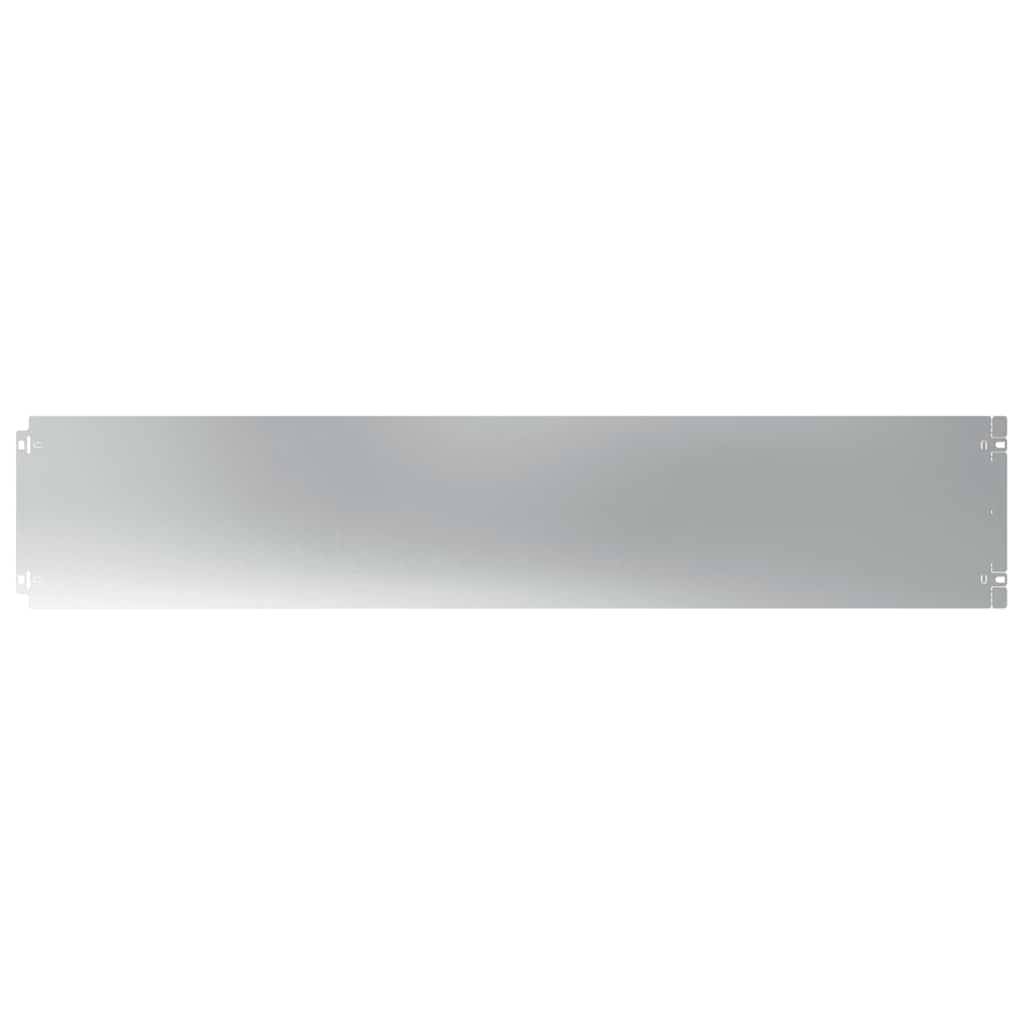 Bordure pelouse acier galvanisé jardin et allée délimitation nette 10pcs 20x103cm blanc - ComfortXL Outdoor Living - Image 3
