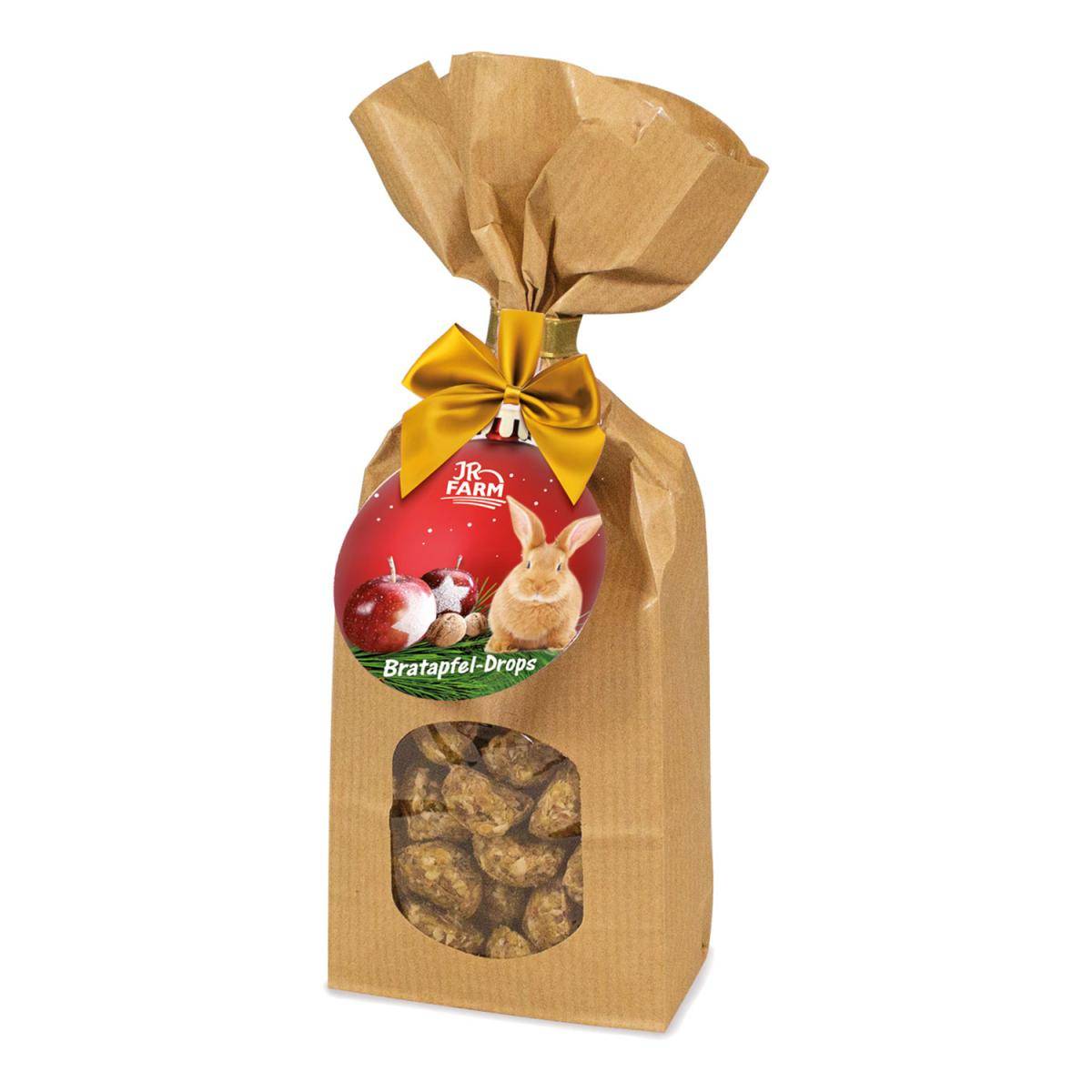Golosinas Xmas Drops de manzana 75 g para roedores - JR FARM