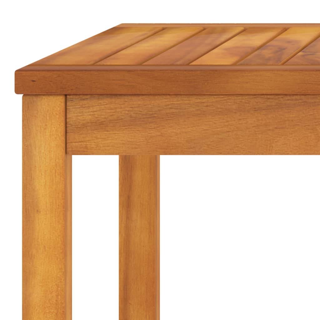 Helloshop26 - Salon de jardin meuble d'extérieur ensemble de mobilier 5 pièces avec coussin crème bois d'acacia solide - Imagen 8