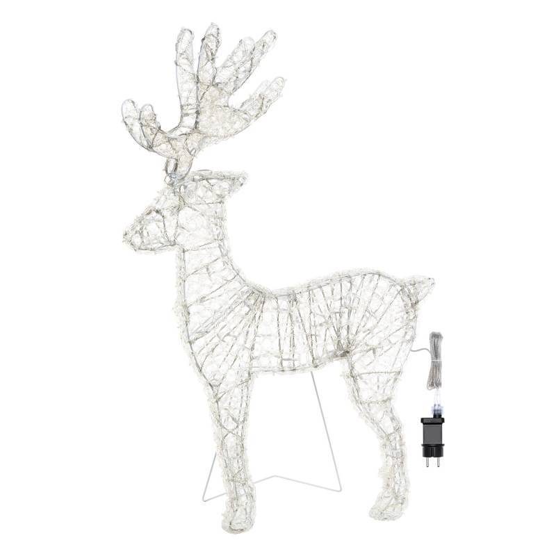 Lotti - Renne lumineux extérieur 3D H85cm 180 LED blanc froid lumière fixe IP44 31V Lotti - Imagen 3