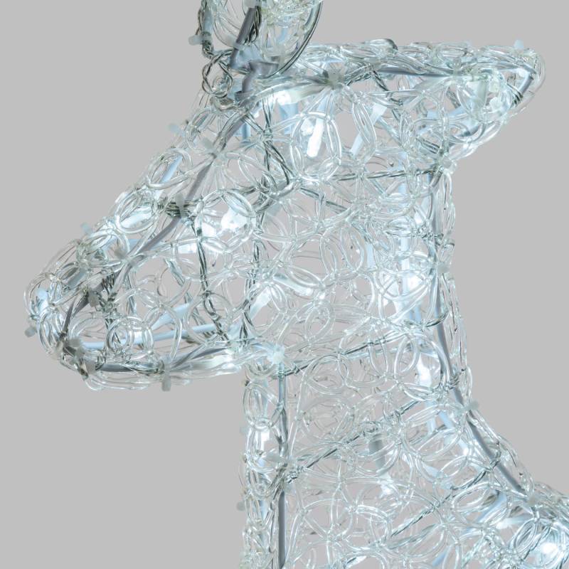 Lotti - Renne lumineux extérieur 3D H85cm 180 LED blanc froid lumière fixe IP44 31V Lotti - Imagen 4