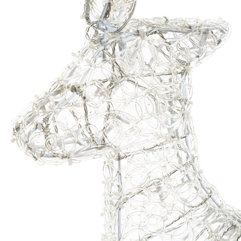 Lotti - Renne lumineux extérieur 3D H85cm 180 LED blanc froid lumière fixe IP44 31V Lotti - Imagen 5