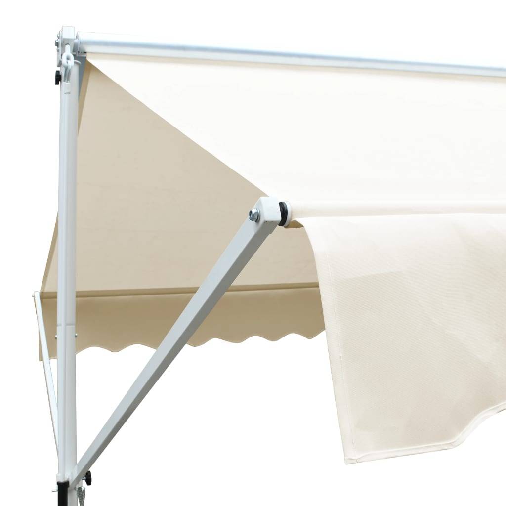 Helloshop26 - Auvent sur pied 600 x 300 cm crème - Imagen 5