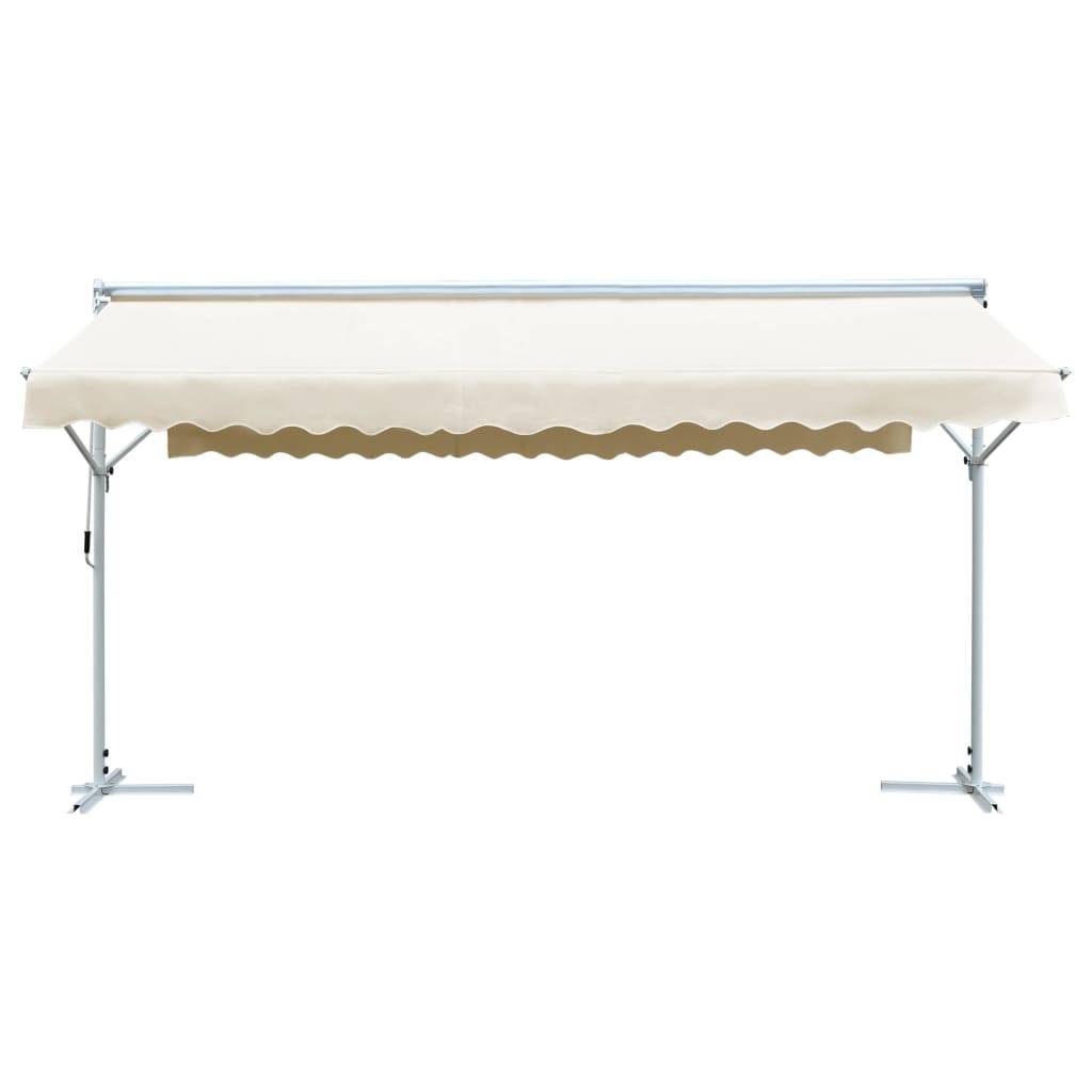 Helloshop26 - Auvent sur pied 600 x 300 cm crème - Imagen 2