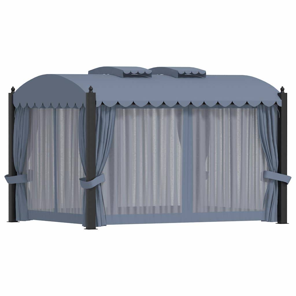 Vidaxl - Tonnelle avec rideaux 3x4 m Anthracite Acier 12 m² vidaXL 48056 - Image 5
