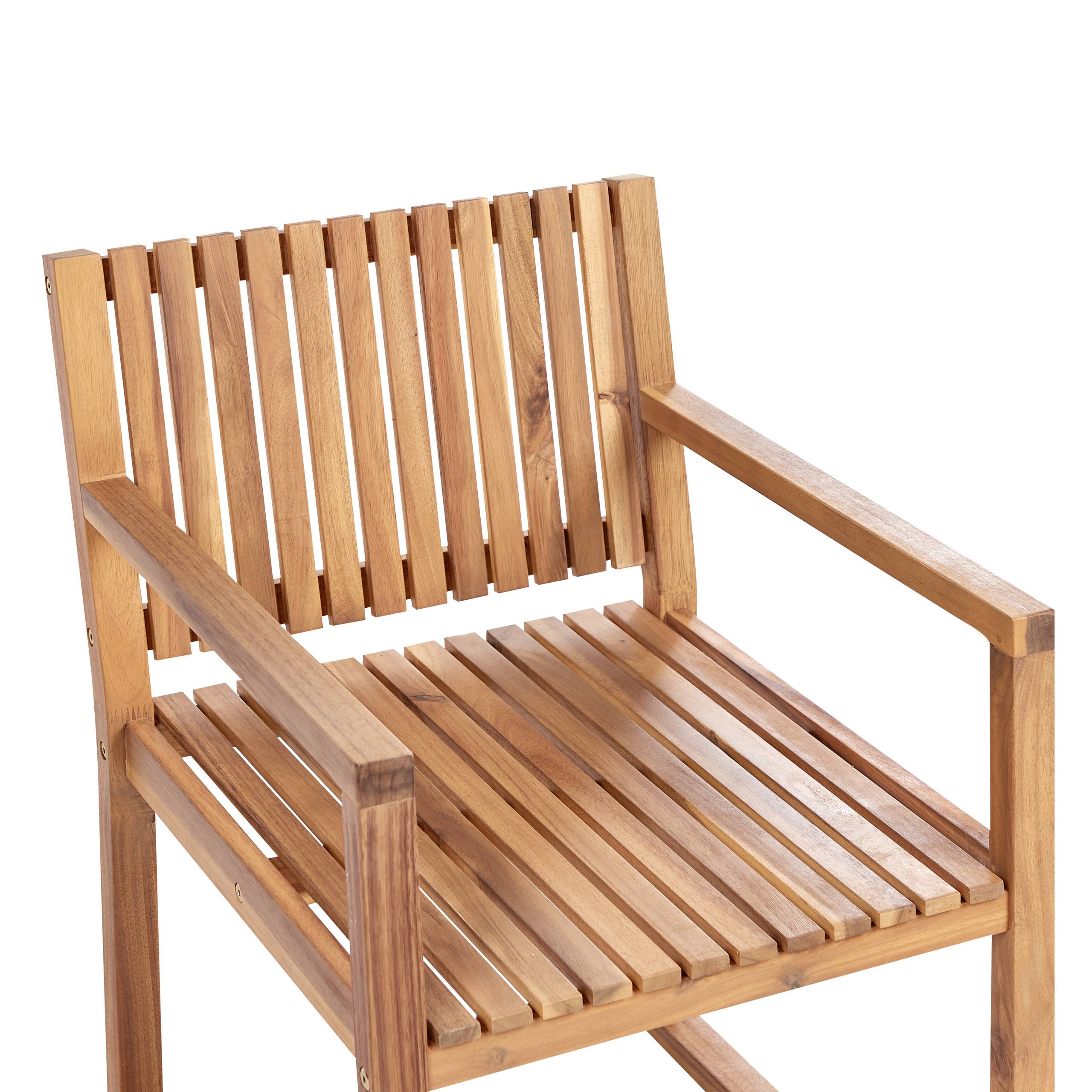 Beliani - Chaise de jardin Bois d'acacia certifié Vert SASSARI II - Beliani - Imagen 8
