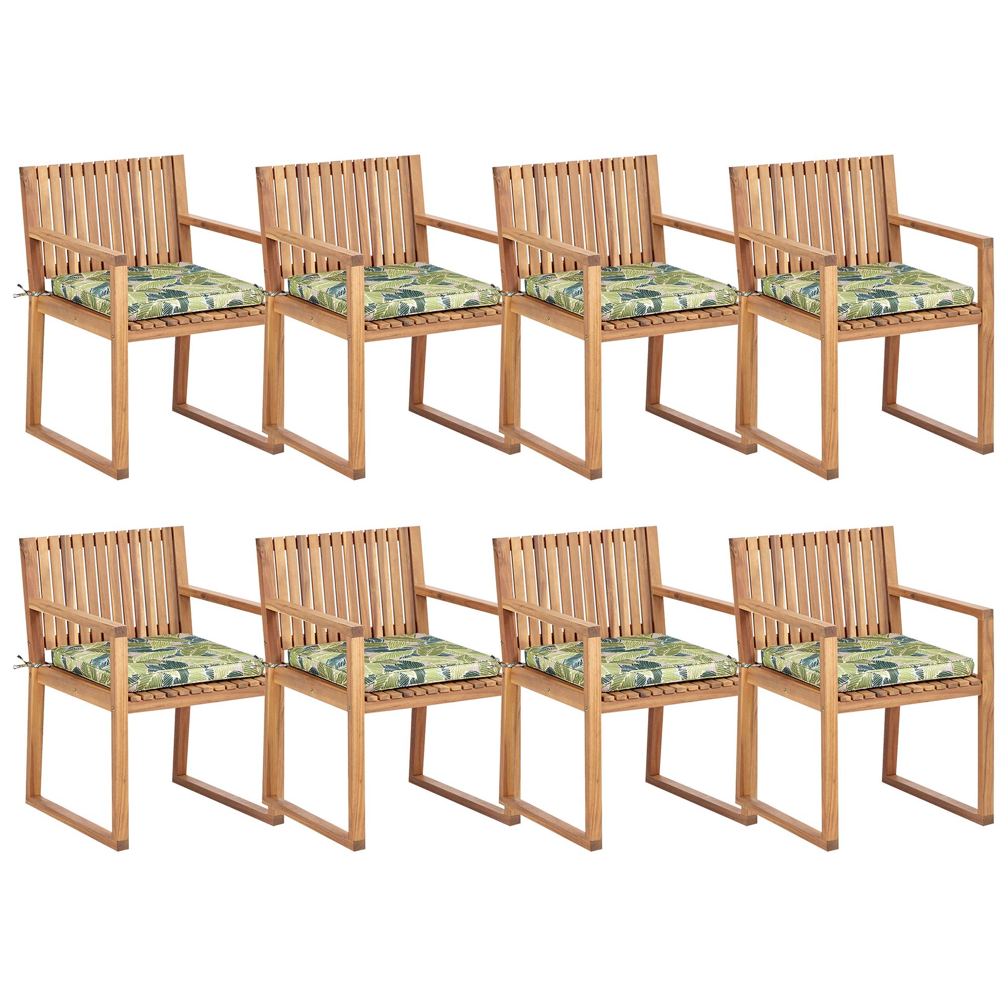 Beliani - Chaise de jardin Bois d'acacia certifié Vert SASSARI II - Beliani - Imagen 2