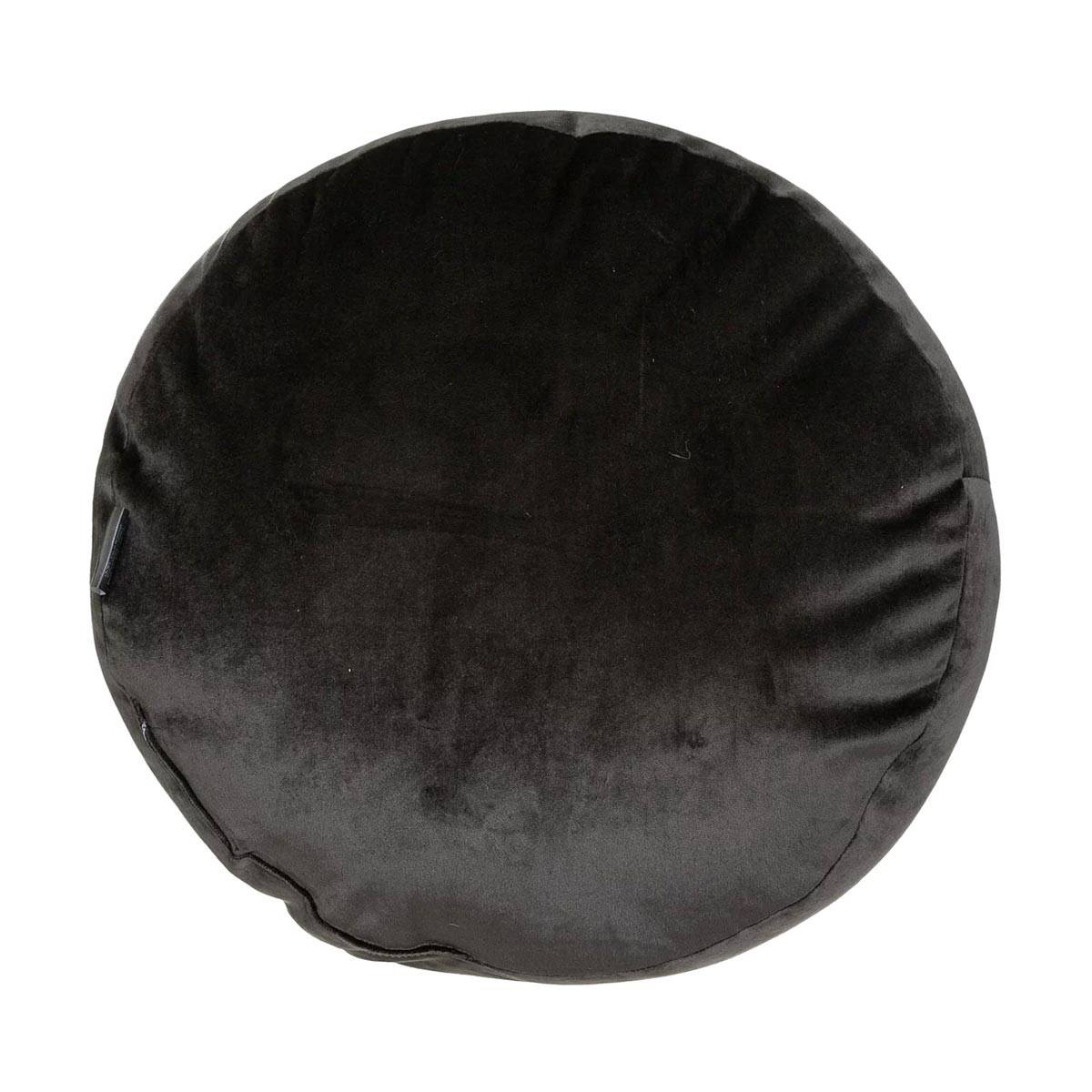 Coussin de Sol Velours Tressé "Suite" 40cm Gris - Image 2