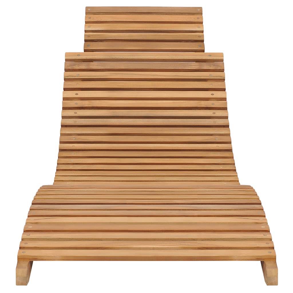 Vidaxl - Salon de jardin pliable 3 pcs Bois de teck solide vidaXL 3059960 - Imagen 5