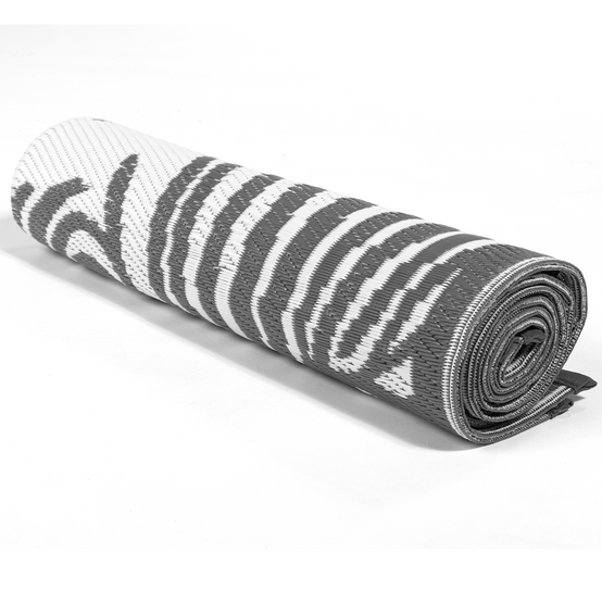 Tapis extérieur COCO tropical gris et blanc 180 x 280 CM - Image 6