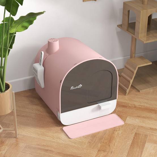 Maison de toilette plastique rose 43 x 44 x 47 cm - PANGIVO - Image 10