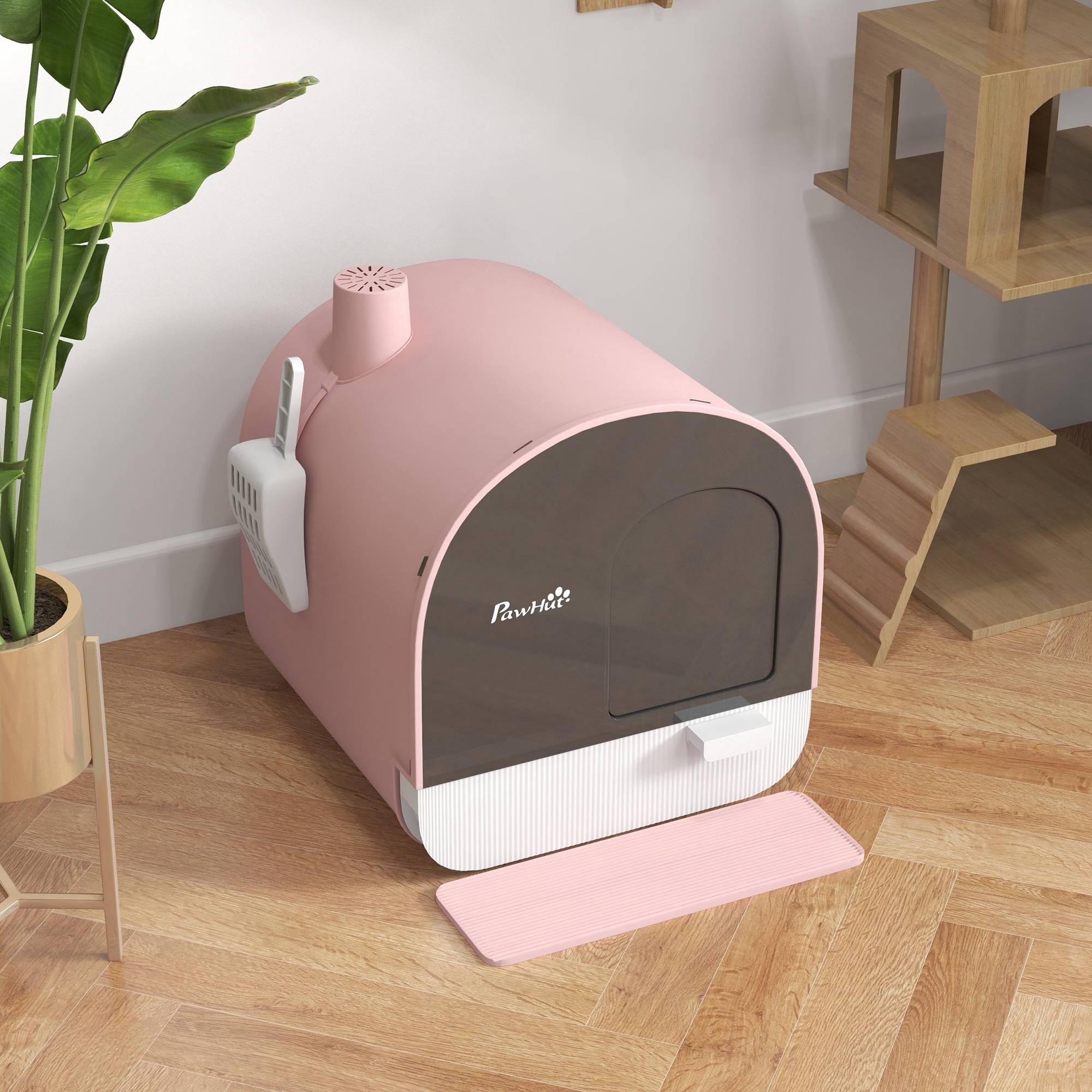 Maison de toilette plastique rose 43 x 44 x 47 cm - PANGIVO - Image 10