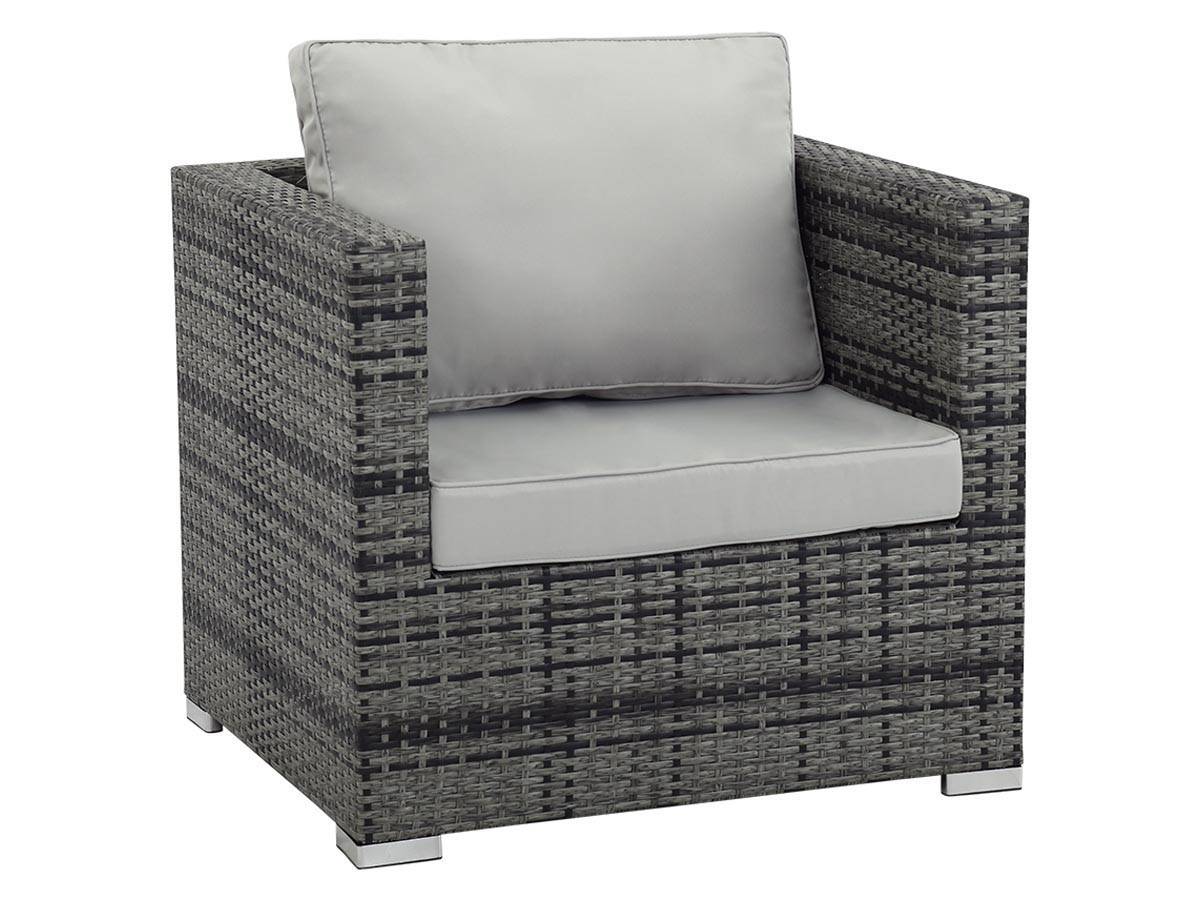 Fauteuil Jardin En Résine Tressée "ibiza" - Florida - Gris -habitat Et Jardin - Imagen 1