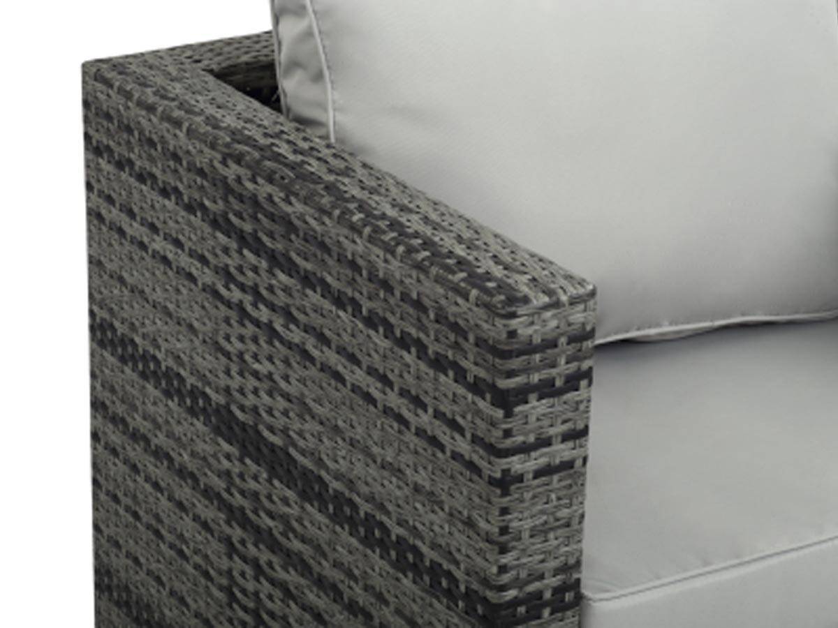 Fauteuil Jardin En Résine Tressée "ibiza" - Florida - Gris -habitat Et Jardin - Imagen 2