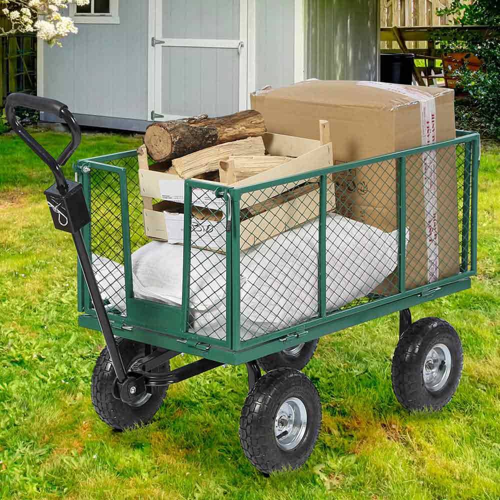 Chariot de Jardin Métal 300 kg – Transport Facile et Robuste - TERRE JARDIN - Image 5