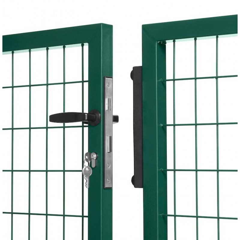 Portail grillagé Square passage 4m ht 2m vert - Easy Clôture - Imagen 4
