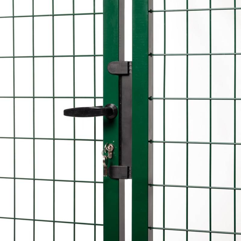 Portail grillagé Square passage 4m ht 2m vert - Easy Clôture - Imagen 3