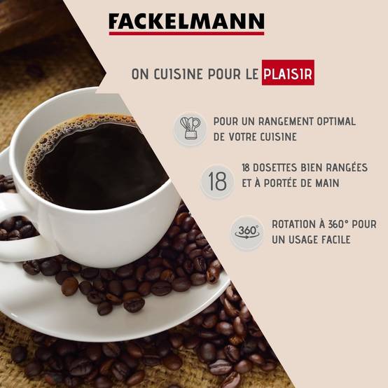 Porte capsule Dolce Gusto rotatif Fackelmann Petit Déjeuner - Image 6
