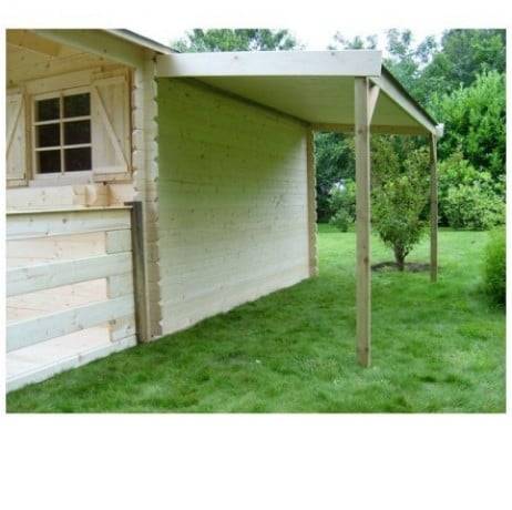Abri de jardin HOF en bois 5,12m², Plancher Oui, Abri bûches Non, Armoire adossée 2 portes - Image 6
