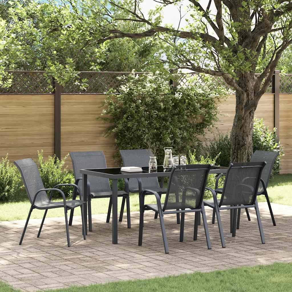 Prolenta Premium - Lot de 6 Chaise bois composite  Frynsa Gris 55 X 65 X 89 cm  - P87209G - Image 1