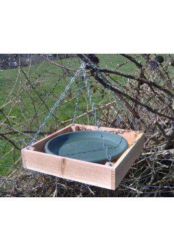 Atelier du Morvan - Mangeoire plateau suspendue pour oiseaux, en pin Douglas du Morvan - Image 2