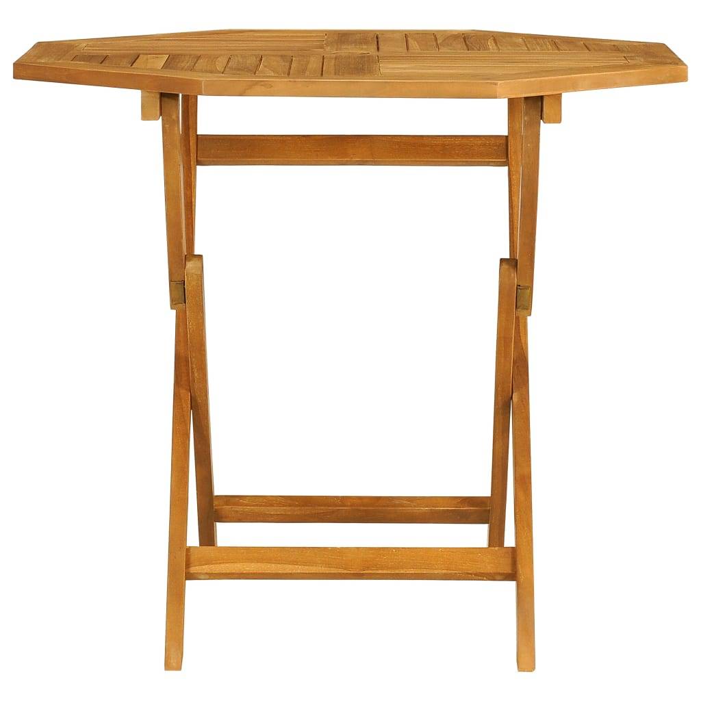 Salon de jardin meuble d'extérieur ensemble de mobilier 5 pièces bois de teck massif - Image 3