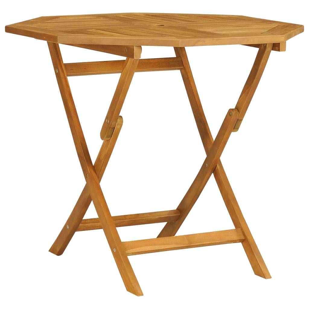 Salon de jardin meuble d'extérieur ensemble de mobilier 5 pièces bois de teck massif - Image 2