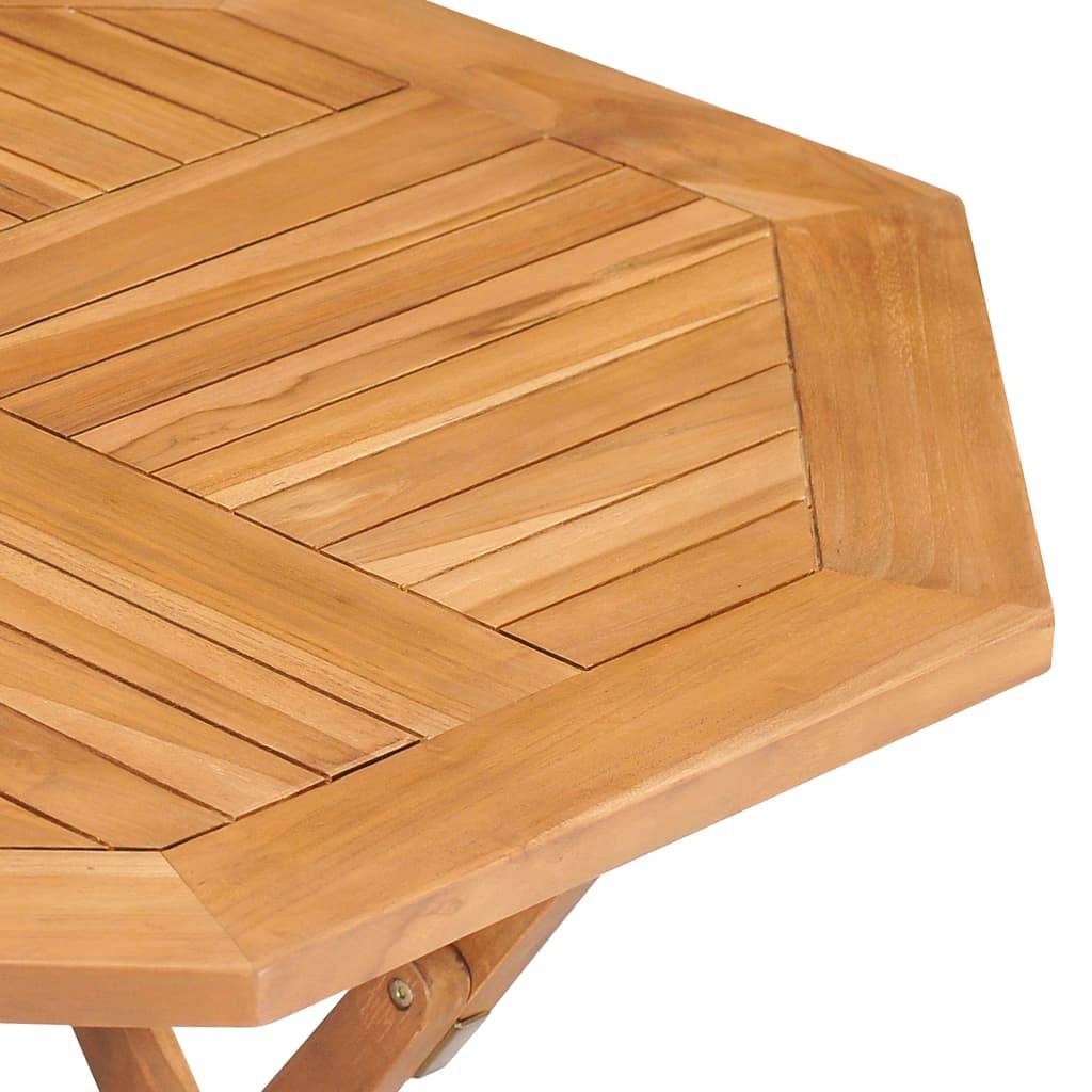 Salon de jardin meuble d'extérieur ensemble de mobilier 5 pièces bois de teck massif - Image 5