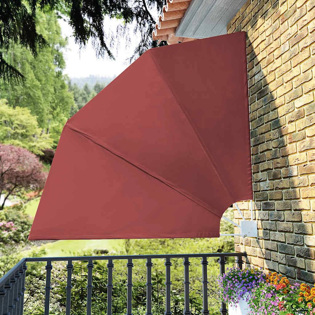 Store banne | Auvent latéral pliable de balcon Terre cuite 210 x 210 cm Maison Chic - Image 2