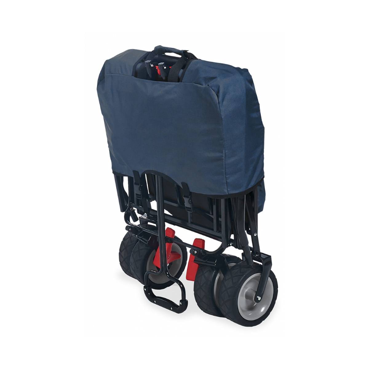 Wagon Pliable Pinolino Paxi Dlx Comfort avec Frein en Bleu Marine - Image 2