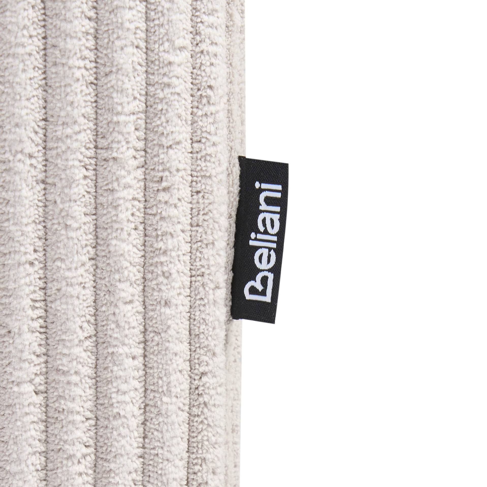 Beliani - Pouf ottoman Velours côtelé Beige LEMVIG - 83x83x41- Beliani - Image 7