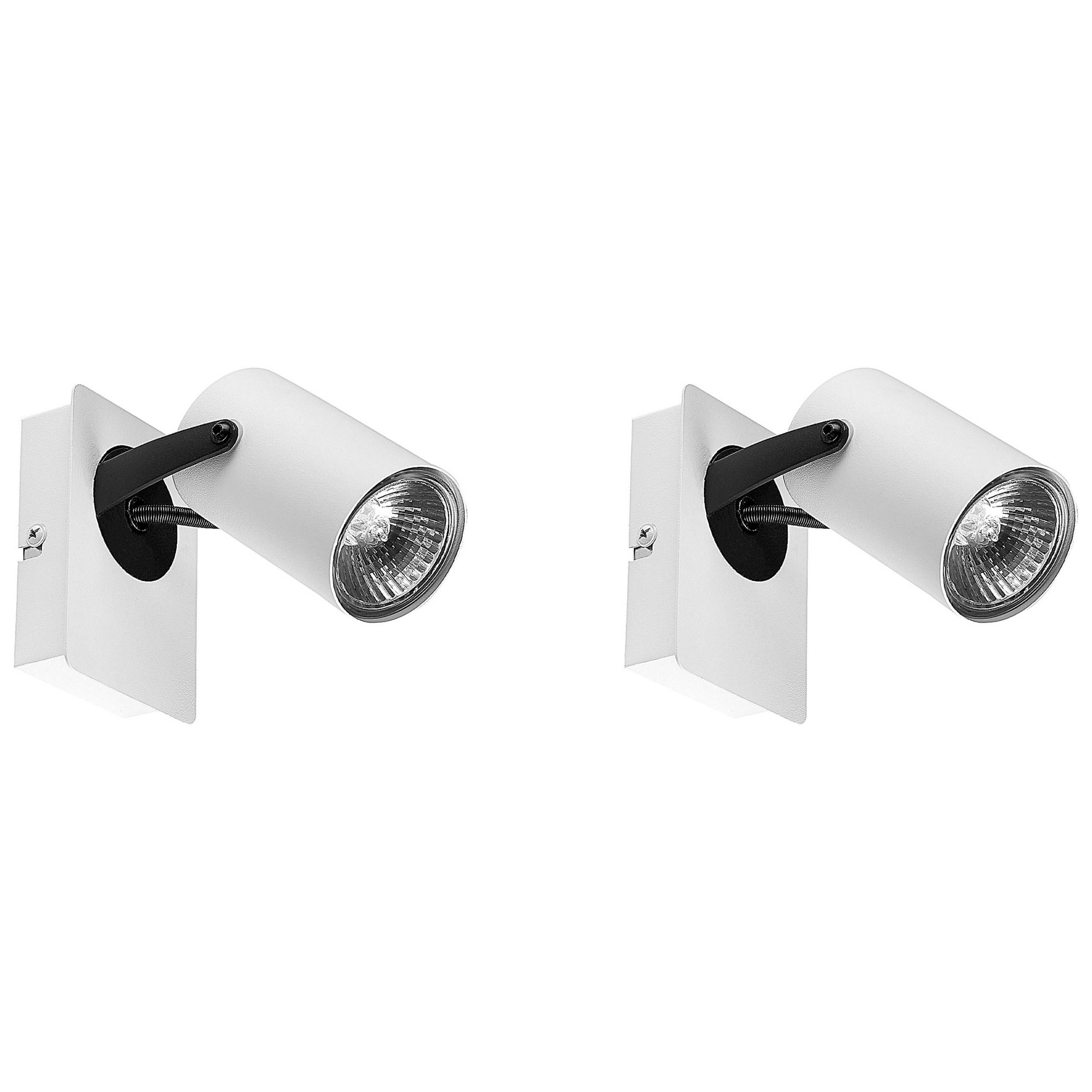 Beliani - Lampes projecteur Métal Blanc KLIP - 10x7x15- Beliani - Image 2