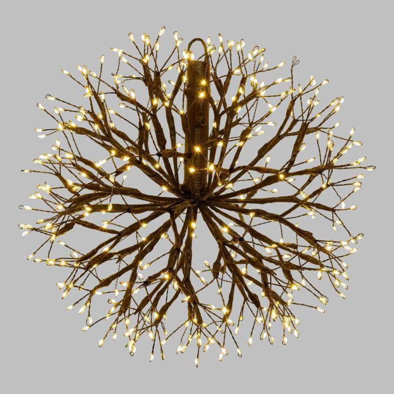 Lotti - Branche Sphère Riche RICH Marron Ø30cm 384 MicroLED FlashLED avec Rameaux Lotti - Imagen 1