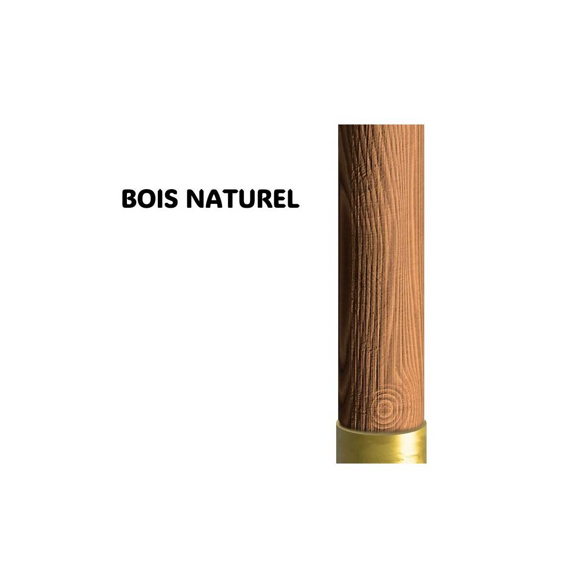 Parasol de jardin 3m x 3m Forme Carrée Blanc Ecru avec bordure de 50 mm Mat bois naturel KZ GARDEN - Imagen 2