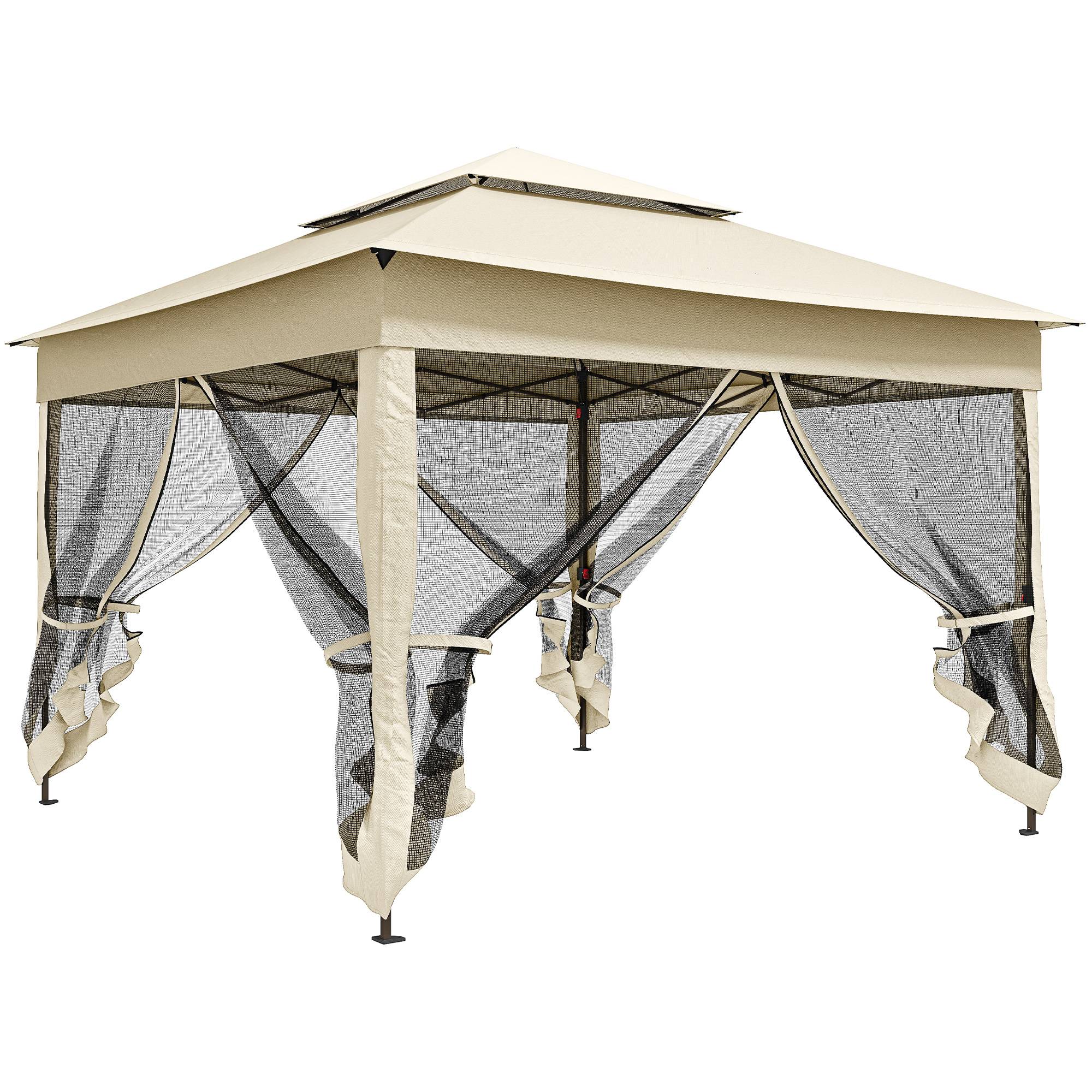 Maison Chic - Tonnelle de jardin pop-up pliant 3x3 m métal imperméabilisé anti UV Polyester Crème fr543