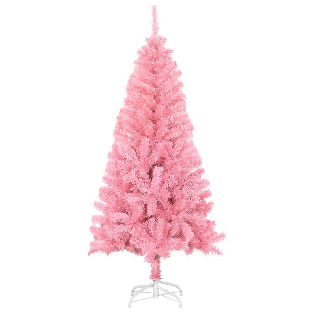 Vidaxl - Sapin de Noël artificiel avec support rose 120 cm PVC vidaXL 329177 - Image 2