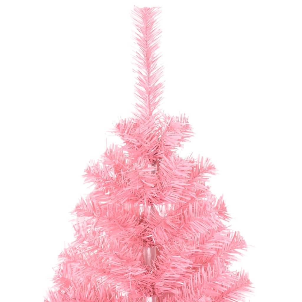 Vidaxl - Sapin de Noël artificiel avec support rose 120 cm PVC vidaXL 329177 - Image 4