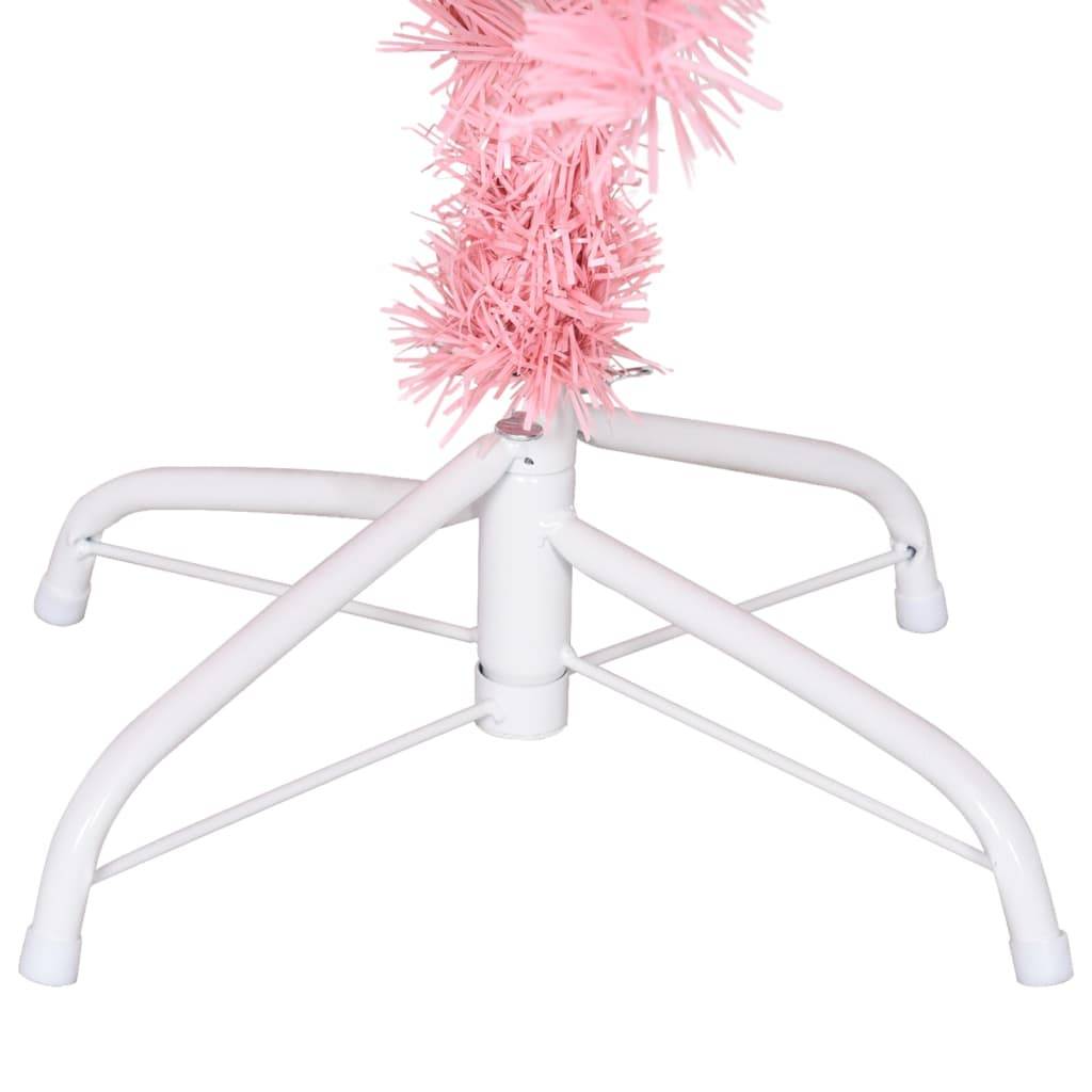 Vidaxl - Sapin de Noël artificiel avec support rose 120 cm PVC vidaXL 329177 - Image 6
