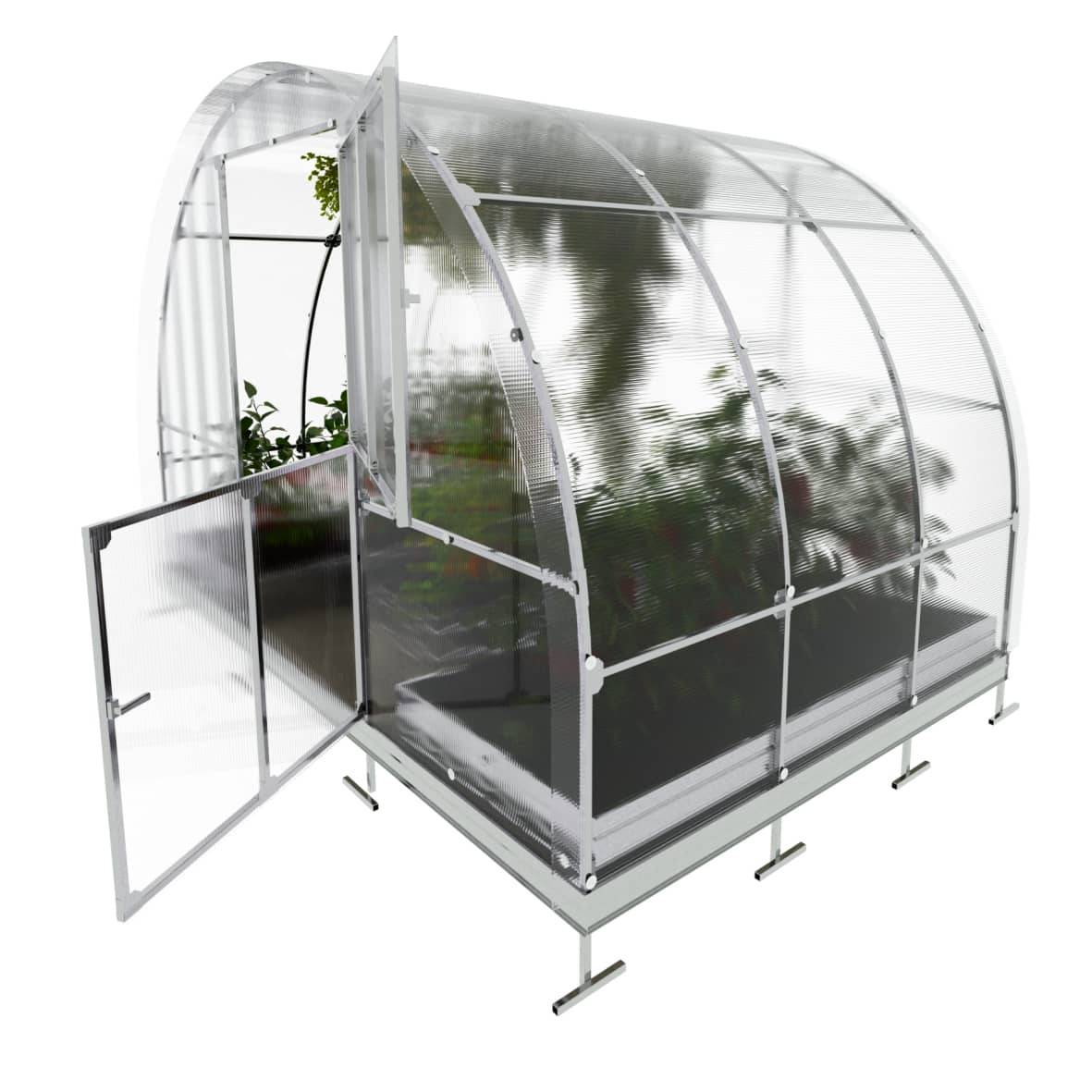 Serre KLASIKA TUBE 3 x 2 m (6 m²), 6 mm avec revêtement en polycarbonate - Image 2