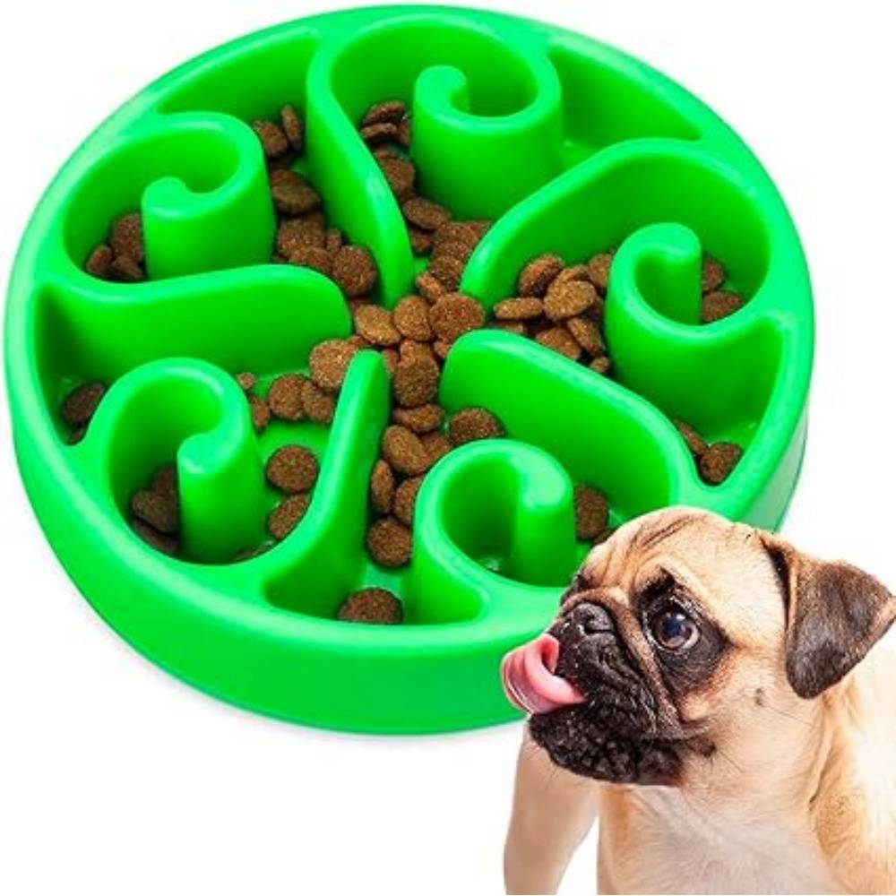 DtopbuyAge - Gamelle Anti Glouton Vert Plateau Interactif Pour Animaux Compagnie - Image 1