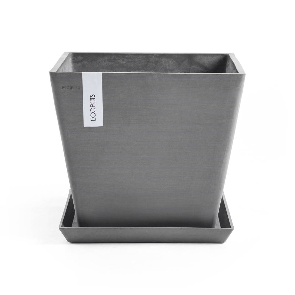 Ecopots - Pot Carré Rotterdam 50 Gris - 50 x 50 x H. 44 cm - 75 L ECOPOTS - Imagen 5