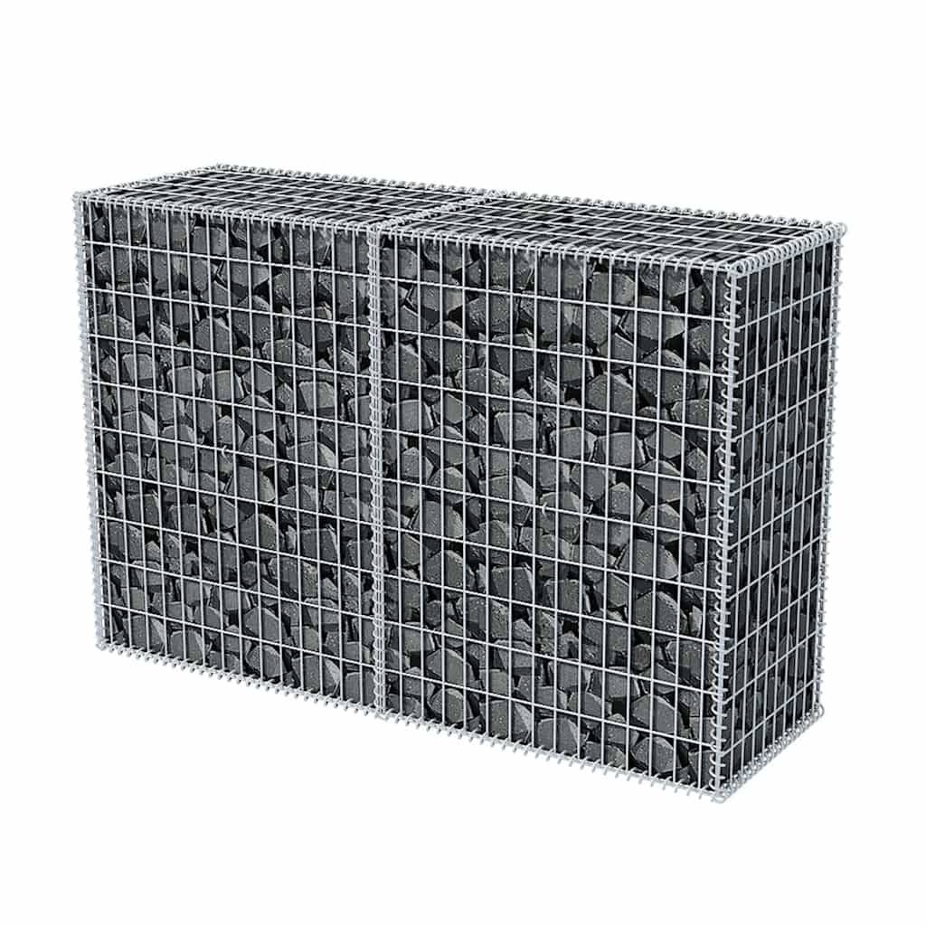 Panier de gabion Acier galvanisé Argenté 150 x 50 x 100 cm - PANGIVO - Image 3