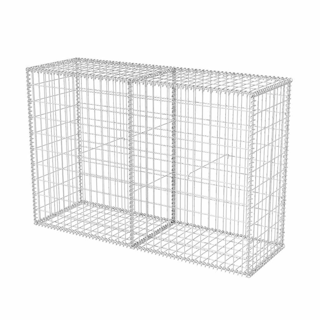Panier de gabion Acier galvanisé Argenté 150 x 50 x 100 cm - PANGIVO - Image 2