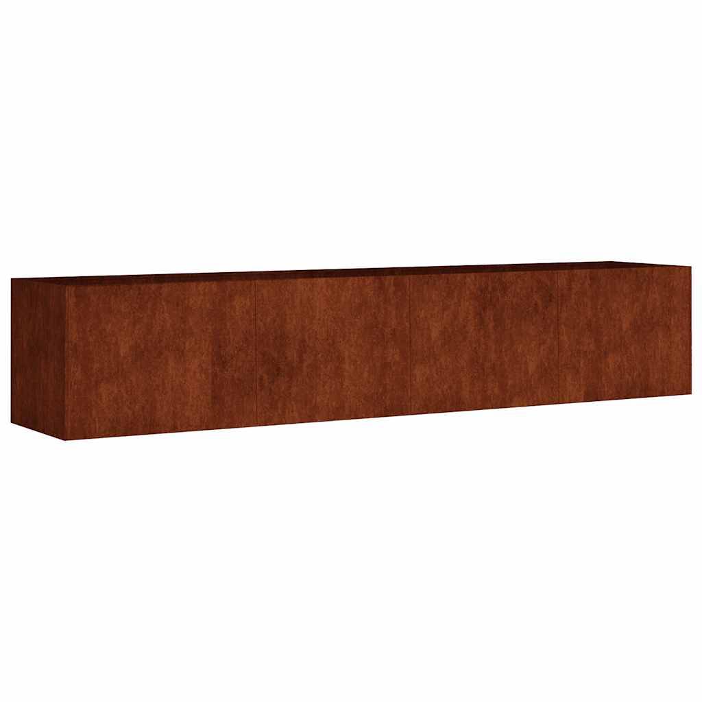 ComfortXL - Carré Potager Acier Corten pour Jardin Terrasse Grande Jardinière Design Rouillé 200x40x40 cm - ComfortXL Outdoor Living - Image 2
