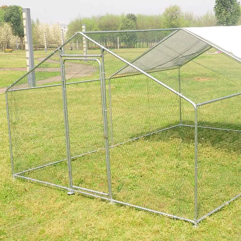 Enclos pour volailles 12m² - Structure galvanisée 4x3x2m - Image 2