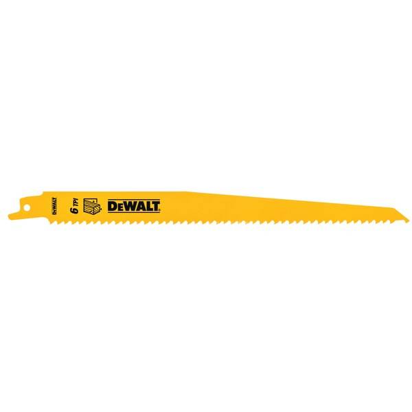 Lame scie sabre BIM Plungepoint DEWALT pour coupe bois 228 mm - DT2349-QZ