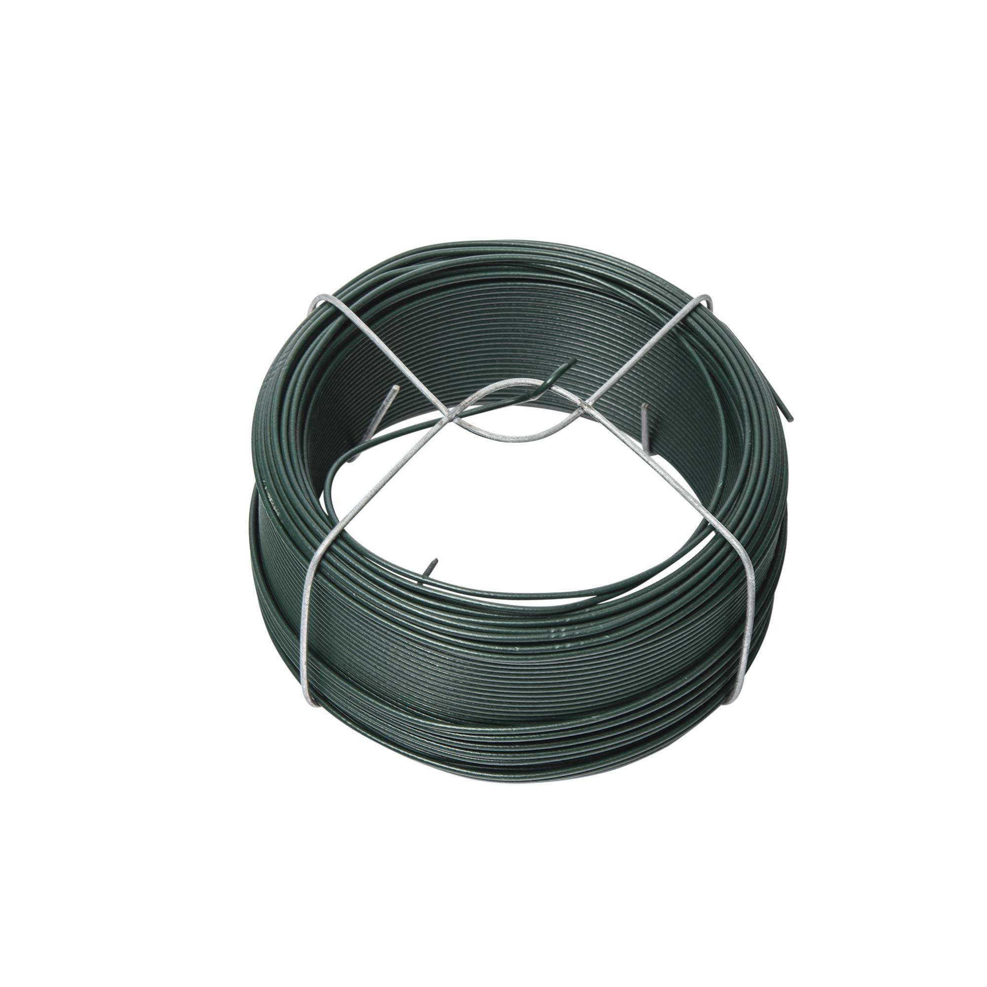 Fil de fer Souple Plastifié avec coupe Fil Lien Attache Plantes Jardin 100 mètre