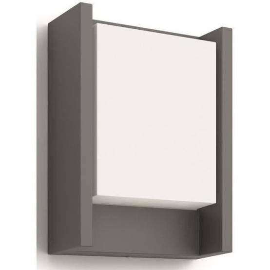 Philips - Applique extérieure LED Philips Arbour - Anthracite - 600 lm - 6W - IP44 - Image 1
