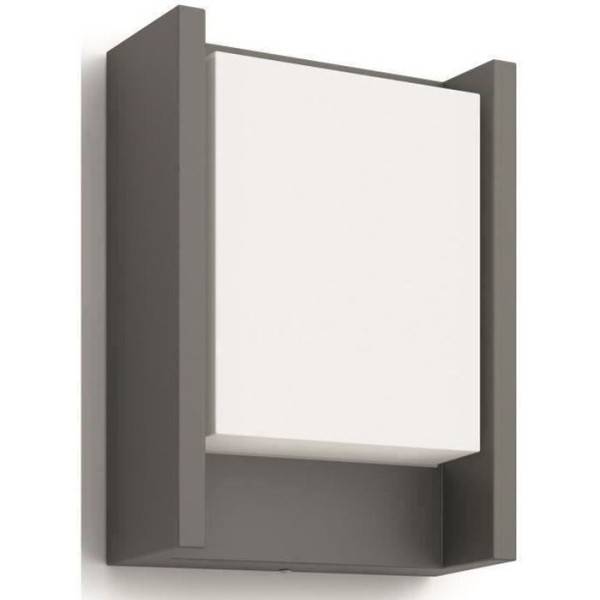 Philips - Applique extérieure LED Philips Arbour - Anthracite - 600 lm - 6W - IP44 - Image 1